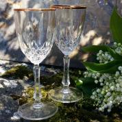  Wine glasses - Allegro 160ml. (gold)