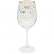  Wine glass - Fabulous Friend, with crystals