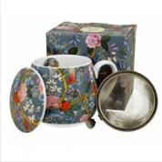  Porcelain mug with a sieve and lid - William Kilburn 430ml.